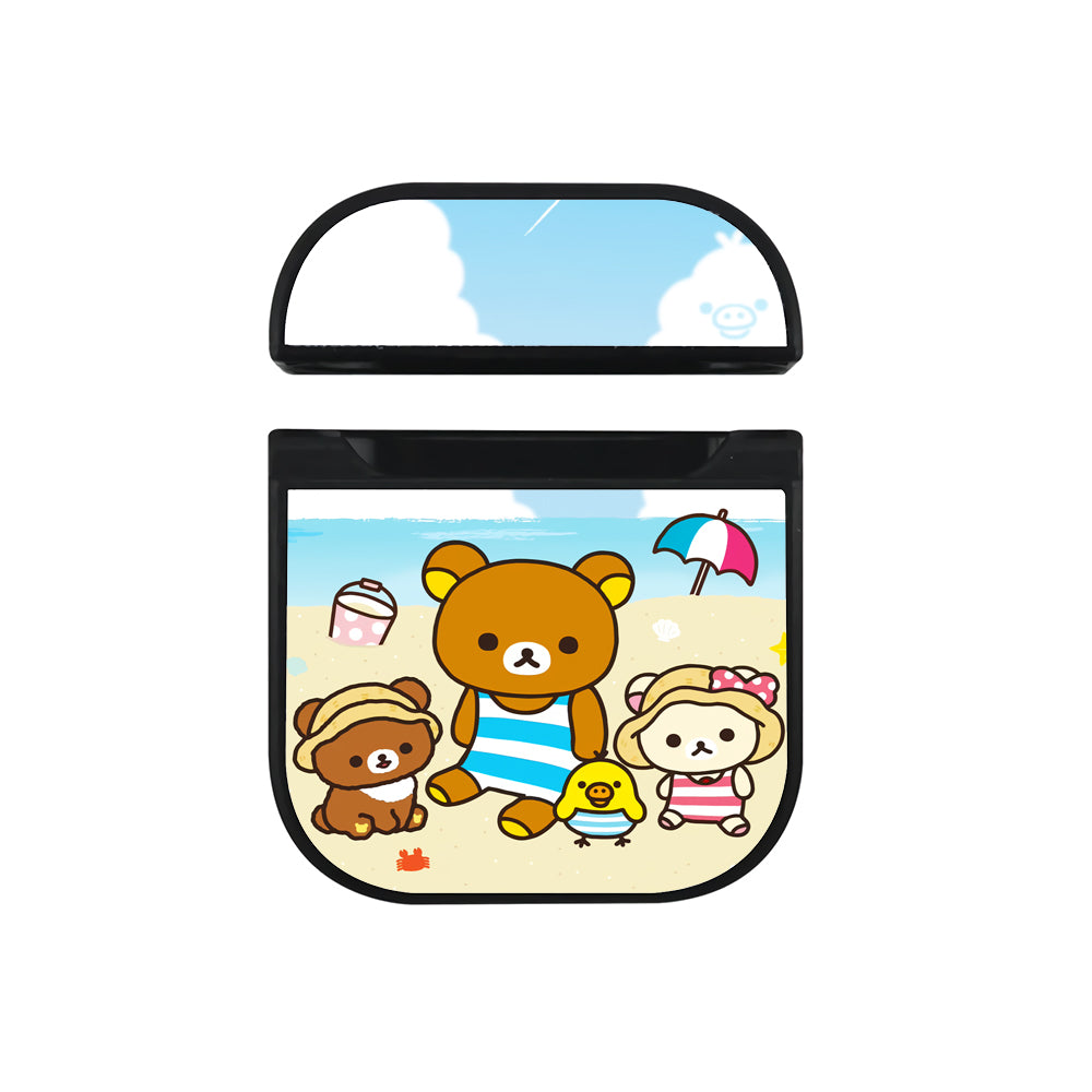 Rilakkuma In Vacation Apple Airpods Case Black