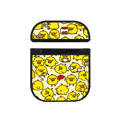 Rilakkuma Kiiroitori Daily Activity Apple Airpods Case Black