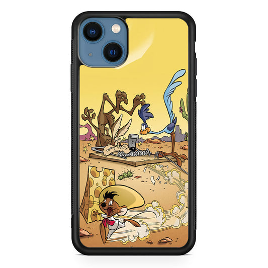 Road Runner Wile E Coyote Trapped iPhone 14 Plus Case - Carneyforia