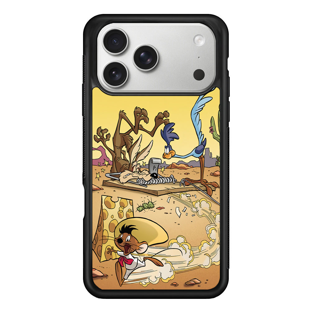 Road Runner Wile E Coyote Trapped iPhone 17 Pro Max Case