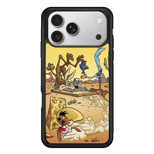 Road Runner Wile E Coyote Trapped iPhone 17 Pro Max Case