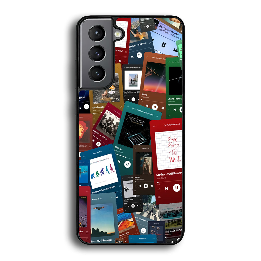 Rock's Song Playlist Collage Samsung Galaxy A15 Case - Carneyforia