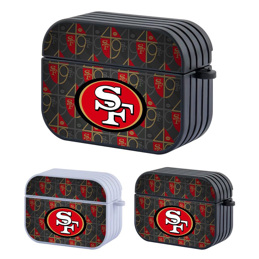 San Francisco 49ers NFL Gold and Red Patern of Emblem Apple Airpods Pro Case-Carneyforia