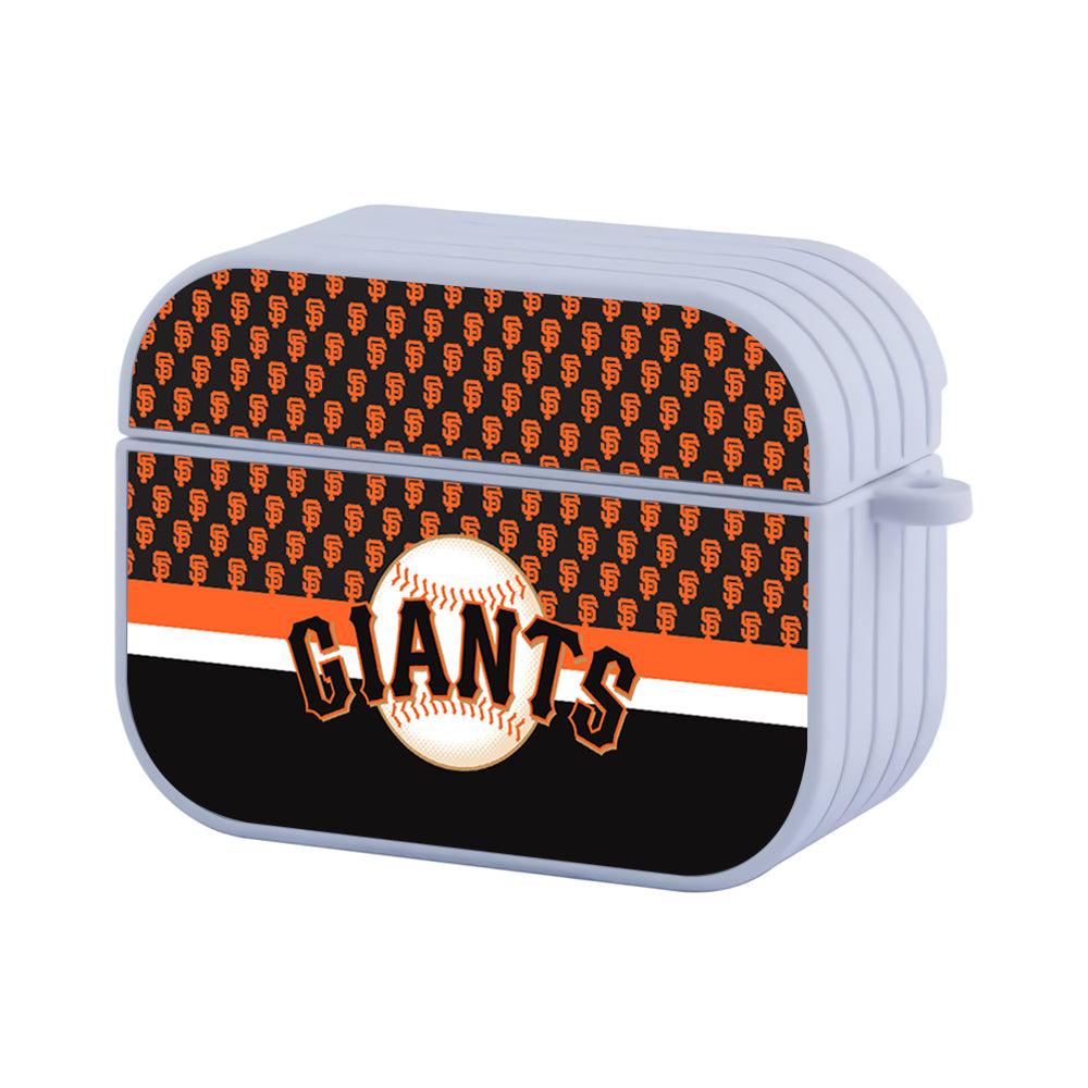 San Francisco Giants MLB Patern Word on Top Apple Airpods Pro Case White