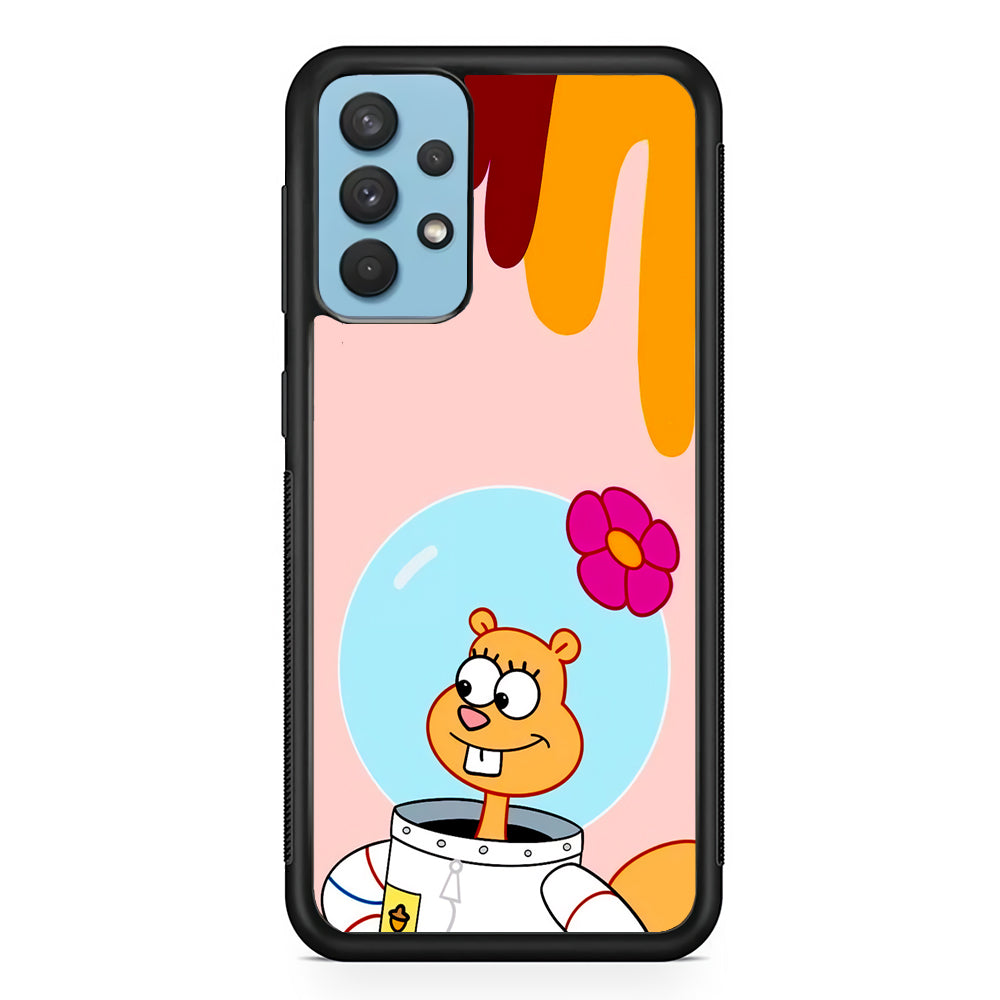 Sandy Cheeks Feeling Happy Samsung Galaxy A32 Case