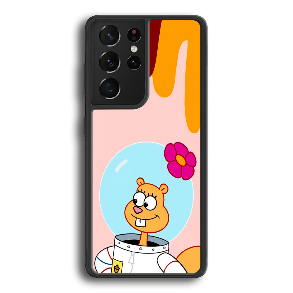 Sandy Cheeks Feeling Happy Samsung Galaxy S21 Ultra Case