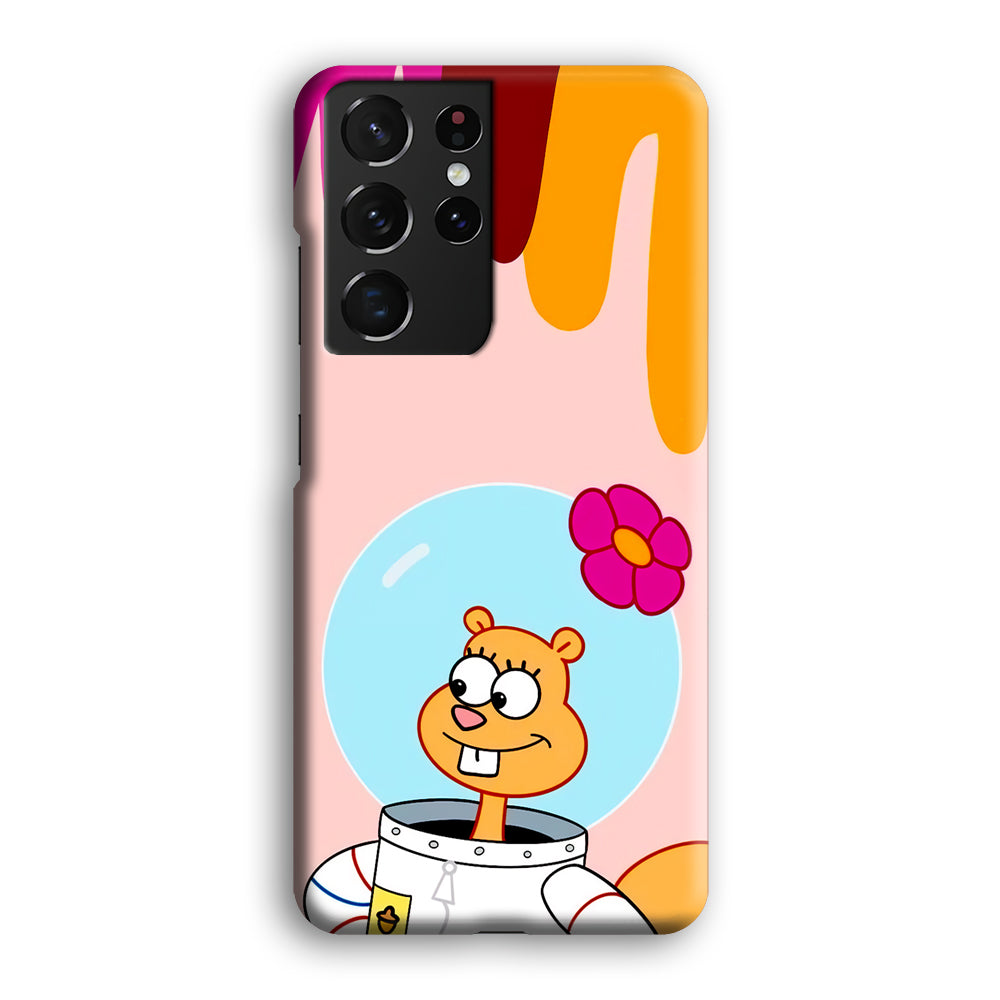 Sandy Cheeks Feeling Happy Samsung Galaxy S21 Ultra Case