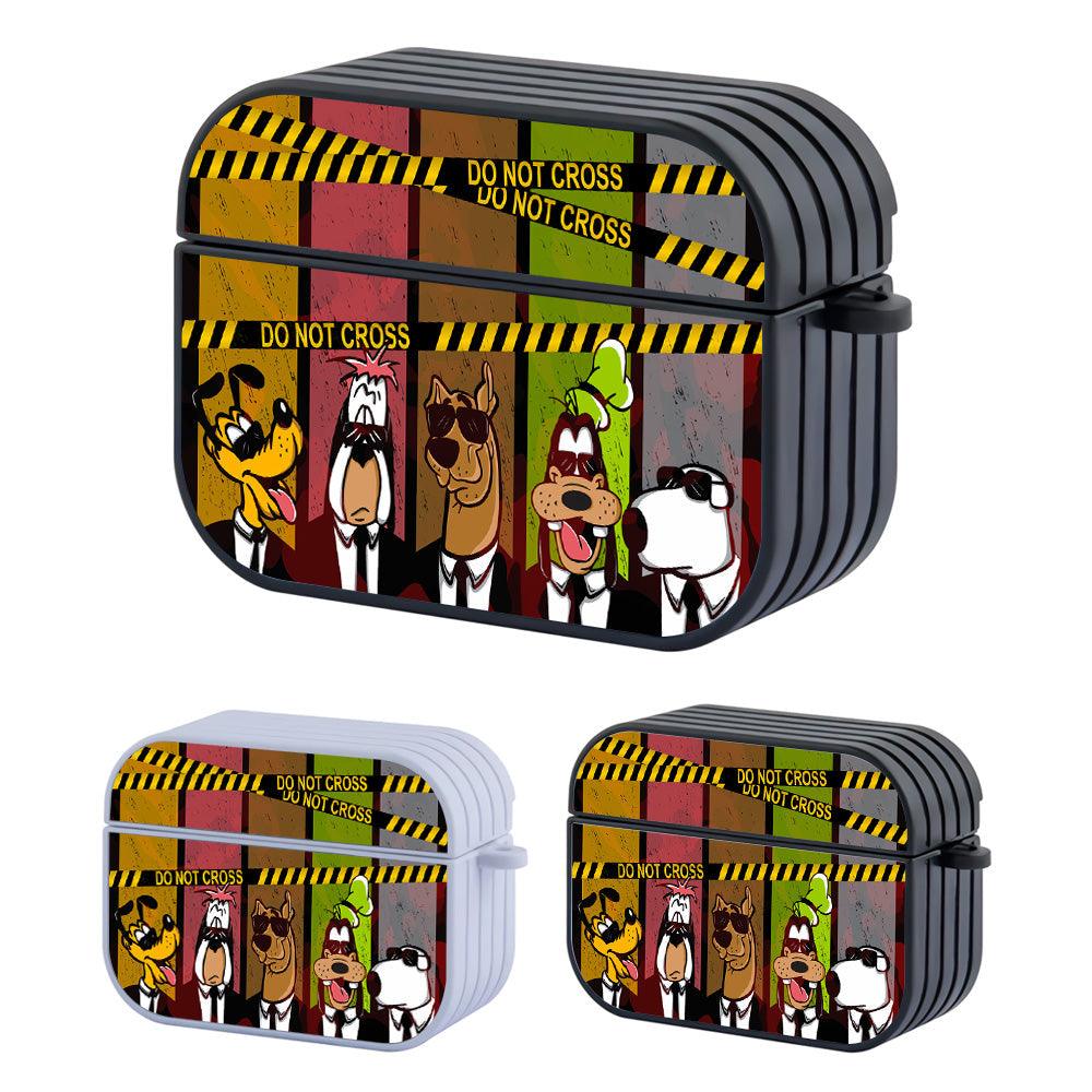 Scooby and Dog Friends in Black Apple Airpods Pro Case