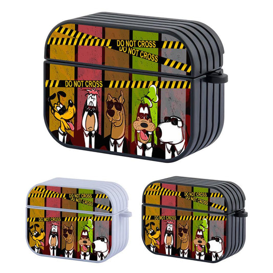 Scooby and Dog Friends in Black Apple Airpods Pro Case