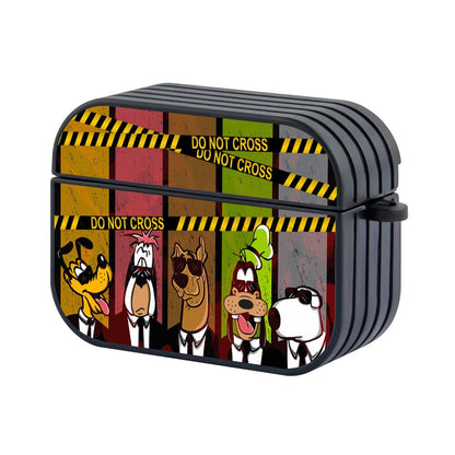 Scooby and Dog Friends in Black Apple Airpods Pro Case Black