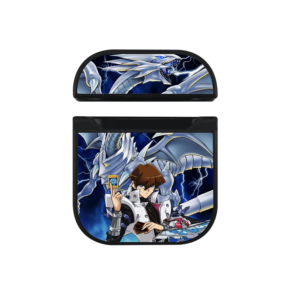 Seto Kaiba With Blue Eyes Apple Airpods Case Black