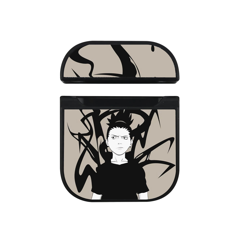 Shikamaru Kagemane Apple Airpods Case Black