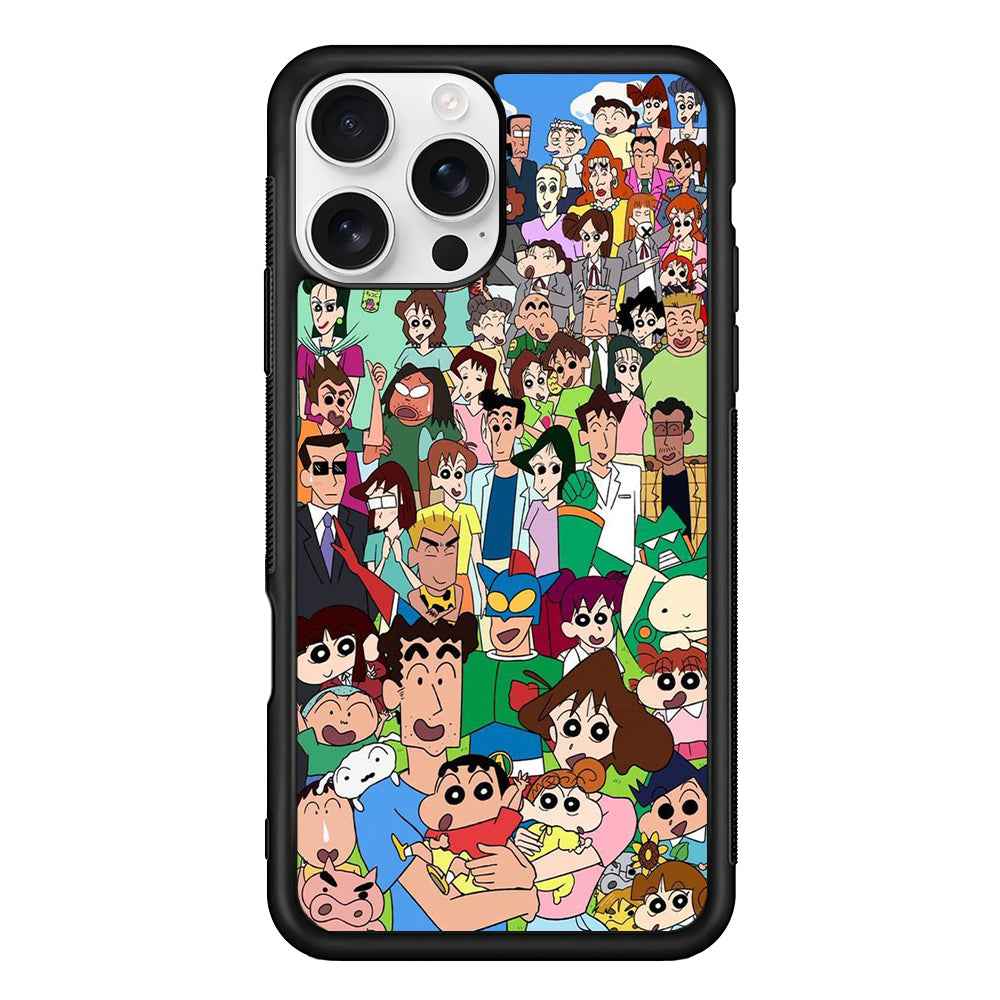 Shinchan All Character iPhone 16 Pro Case