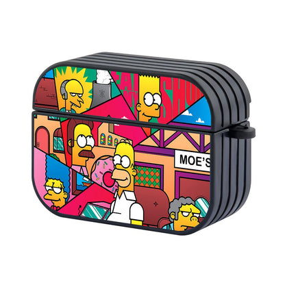 Simpson Art from Springfield Apple Airpods Pro 2 Case Black