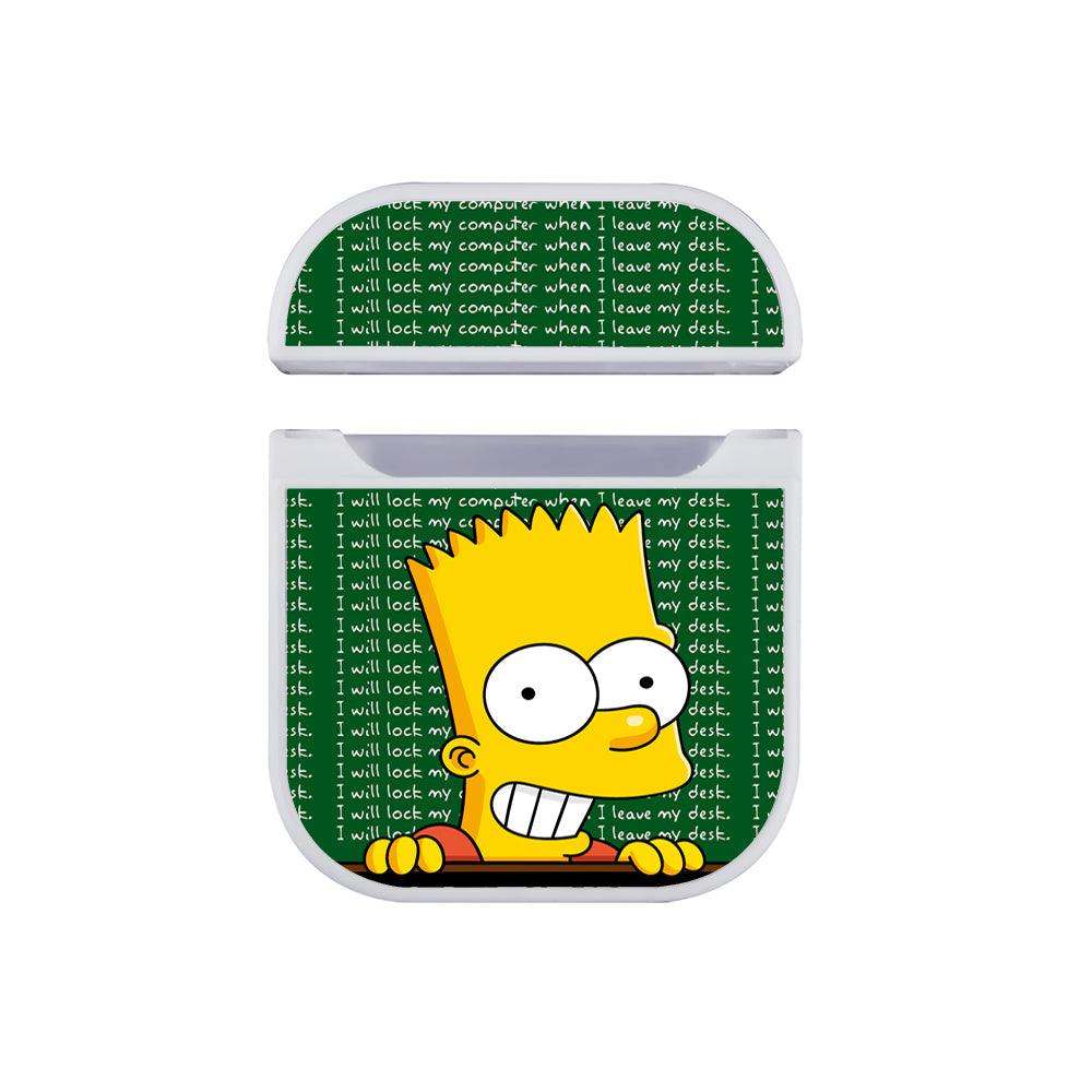 Simpson Bart Have Completed The Task Apple Airpods Case White