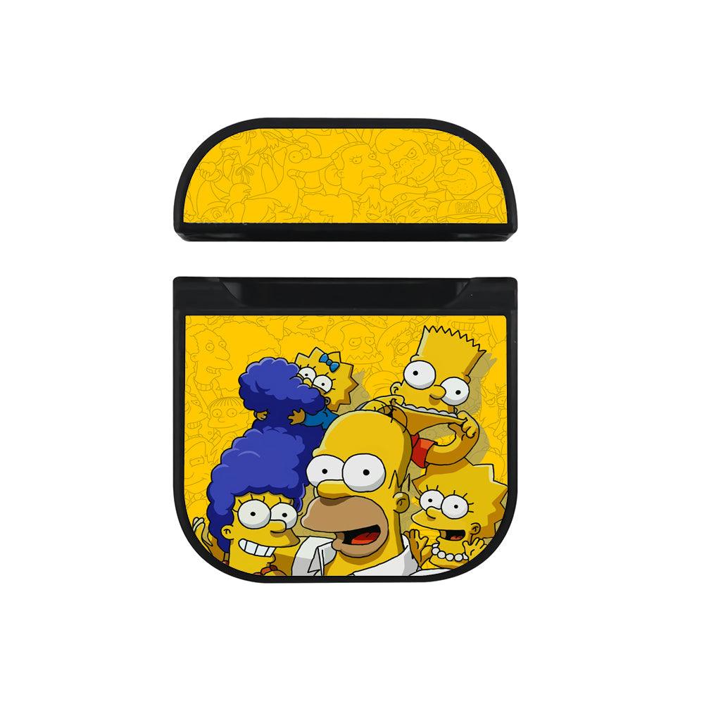 Simpson Bart Scene of Harmony Apple Airpods Case Black