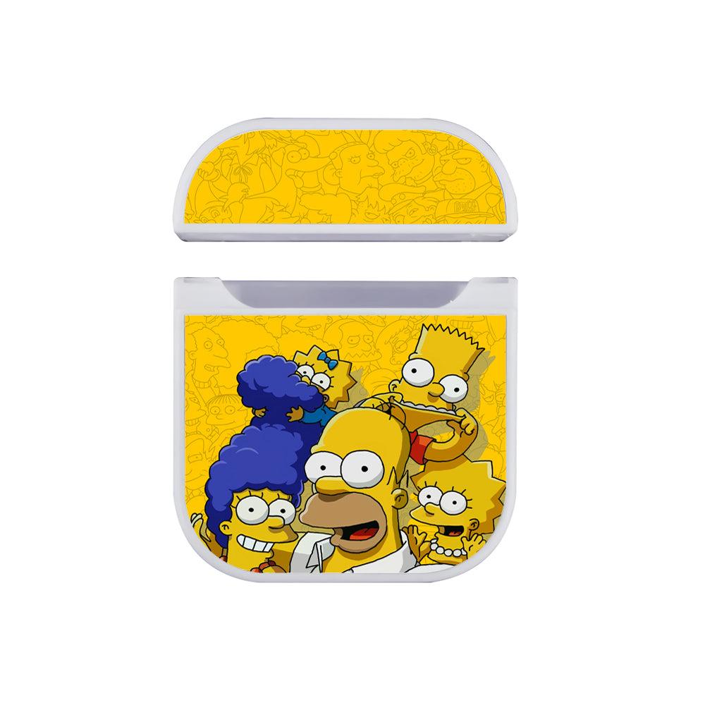 Simpson Bart Scene of Harmony Apple Airpods Case White