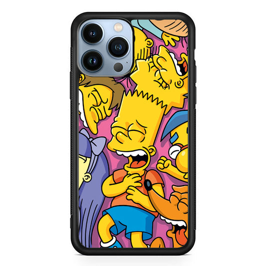 Simpson Bust Up Bart iPhone 15 Pro Case - Carneyforia