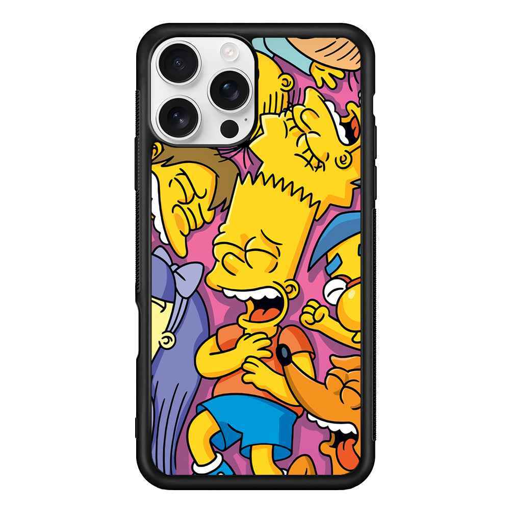 Simpson Bust Up Bart iPhone 16 Pro Case