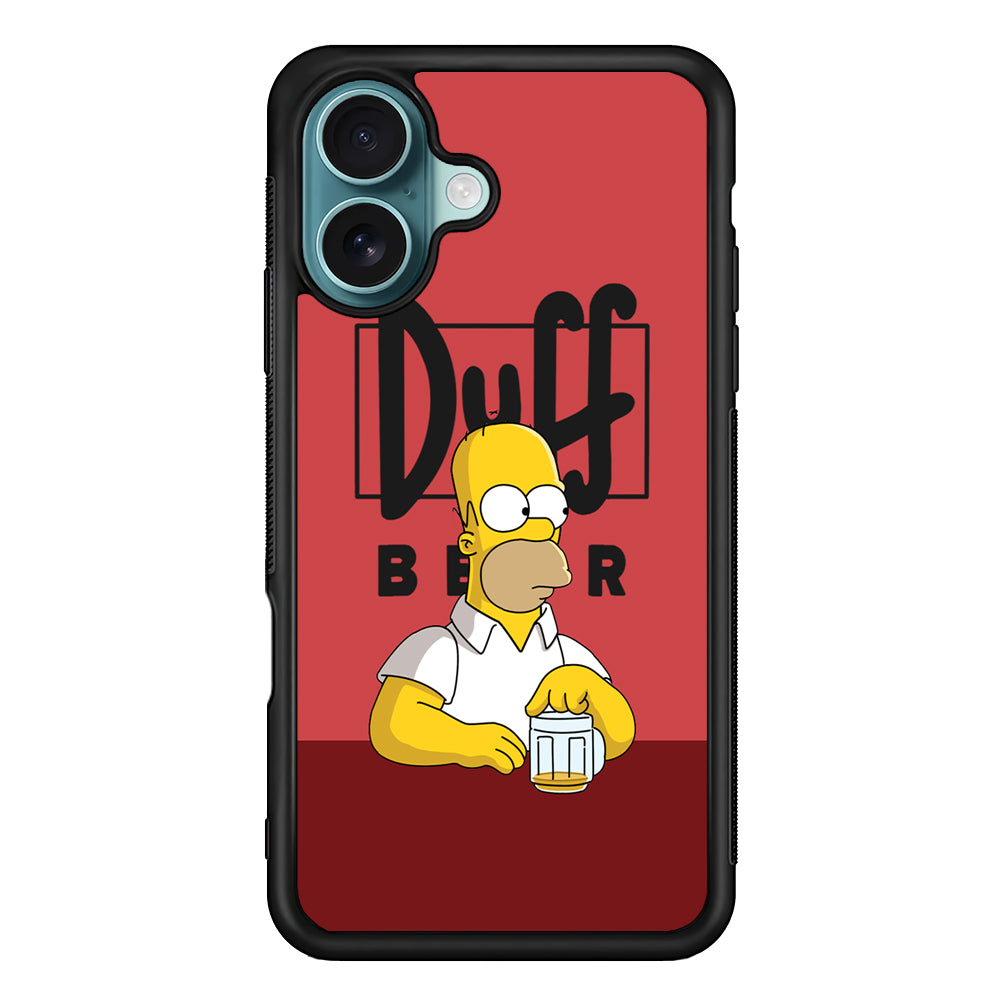Simpson Duff Beer iPhone 16 Case