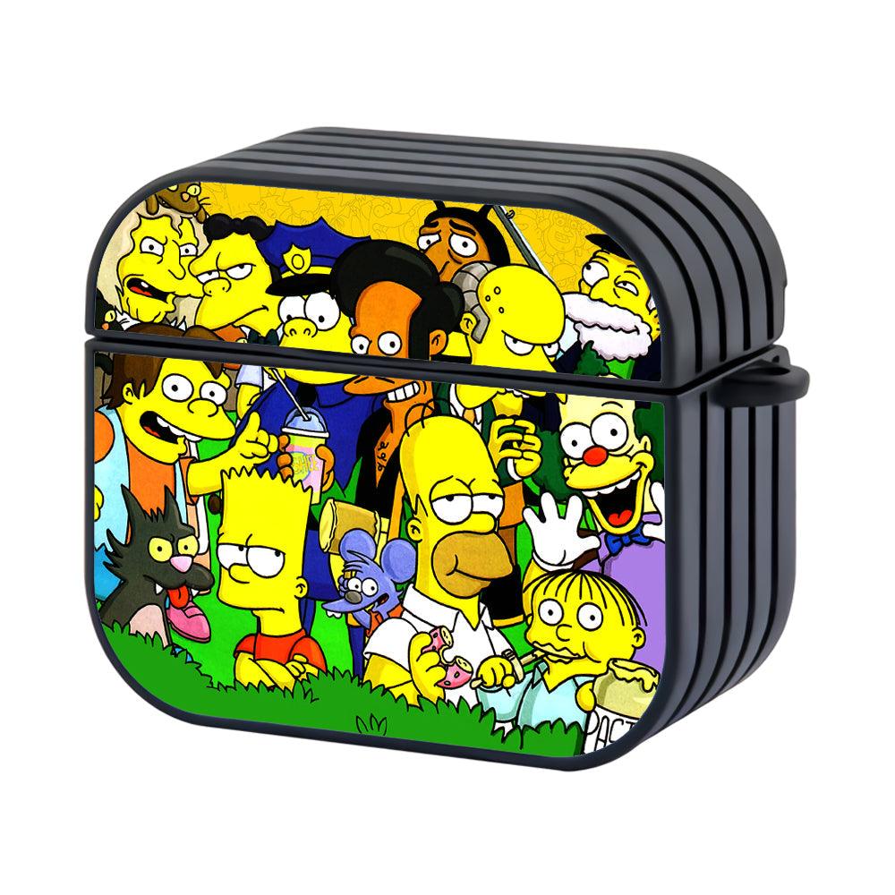 Simpson Gathered Men of The City Apple Airpods 4 Case Black