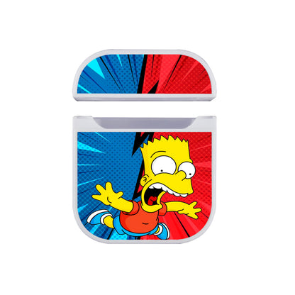 Simpson Jump Style Apple Airpods Case White