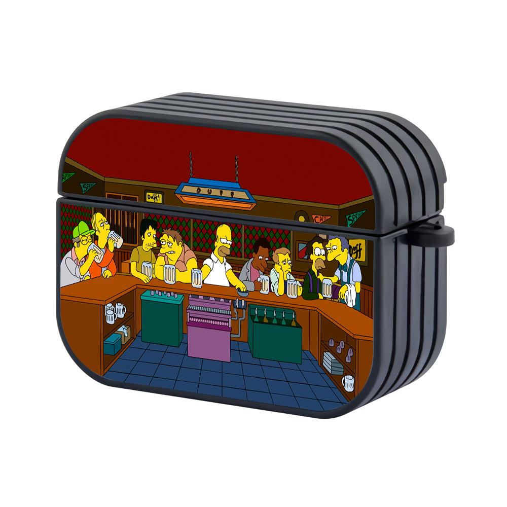 Simpson Report from The Duff Bartenders Apple Airpods Pro Case-Black-Carneyforia
