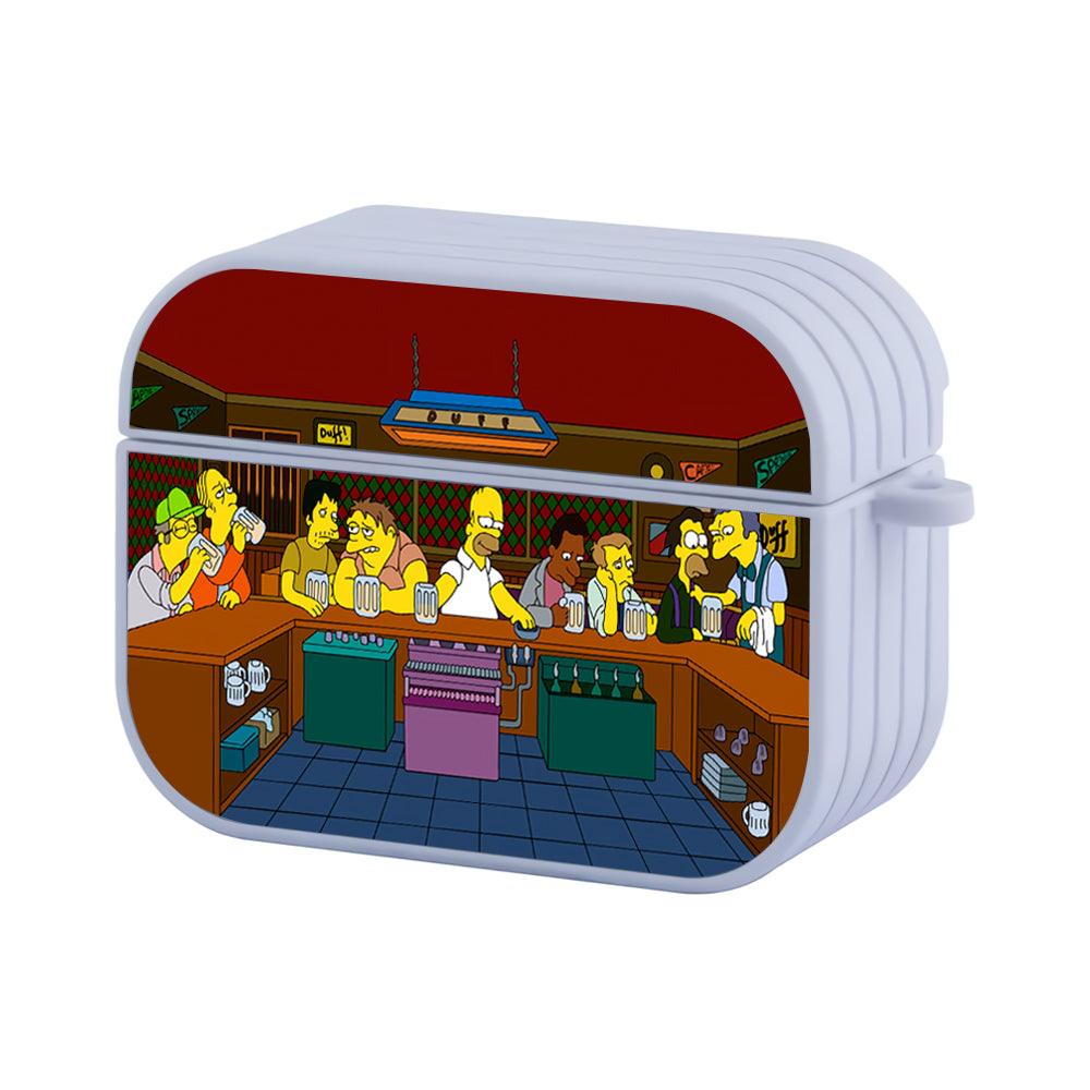 Simpson Report from The Duff Bartenders Apple Airpods Pro Case-White-Carneyforia