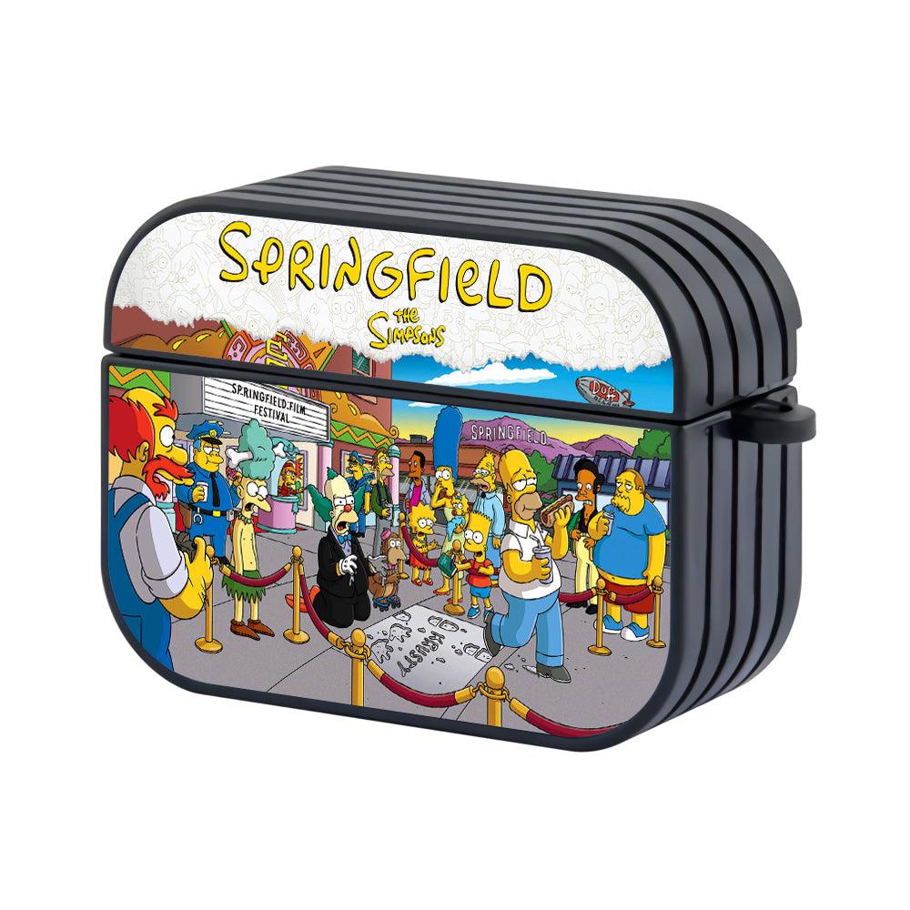 Simpsons Film Festival of Springfield Apple Airpods Pro Case Black