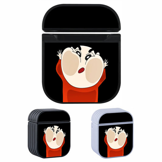 Sinchan Cute On The Glass Apple Airpods Case