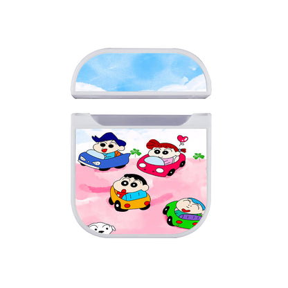 Sinchan Play Cars With Friends Apple Airpods Case White