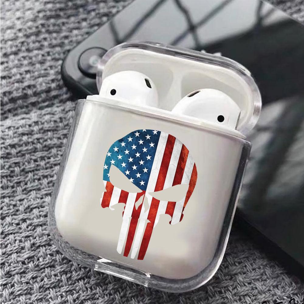 Skull Head American Taste Apple Airpods Clear Case