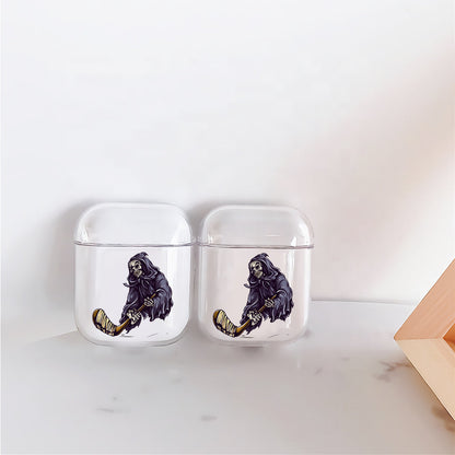 Skull Play Ice Hockey Apple Airpods Case
