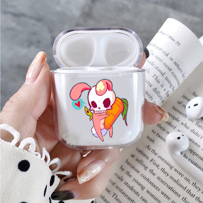 Skull Rabbit With Carrot Apple Airpods Case