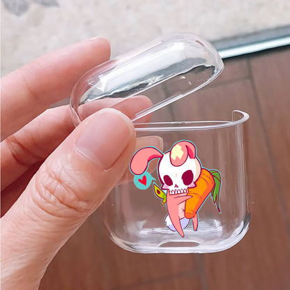 Skull Rabbit With Carrot Apple Airpods Case