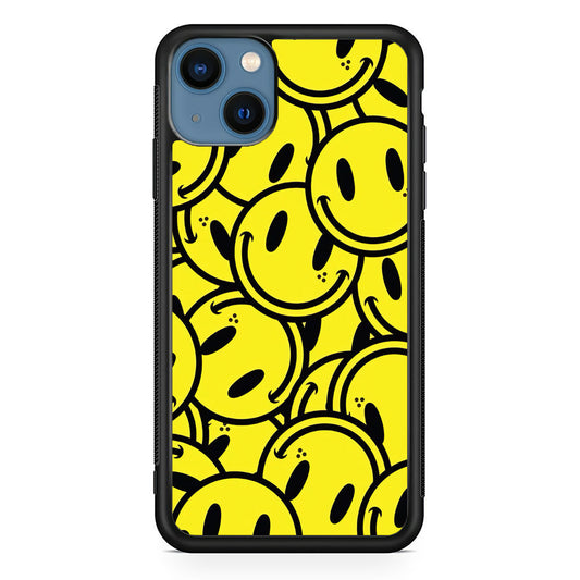 Smile Emoji Yellow iPhone 14 Plus Case - Carneyforia