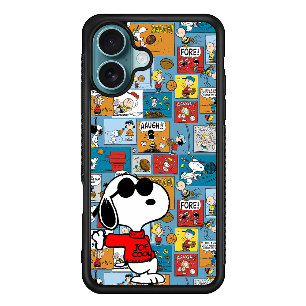Snoopy Colorful Page iPhone 16 Case