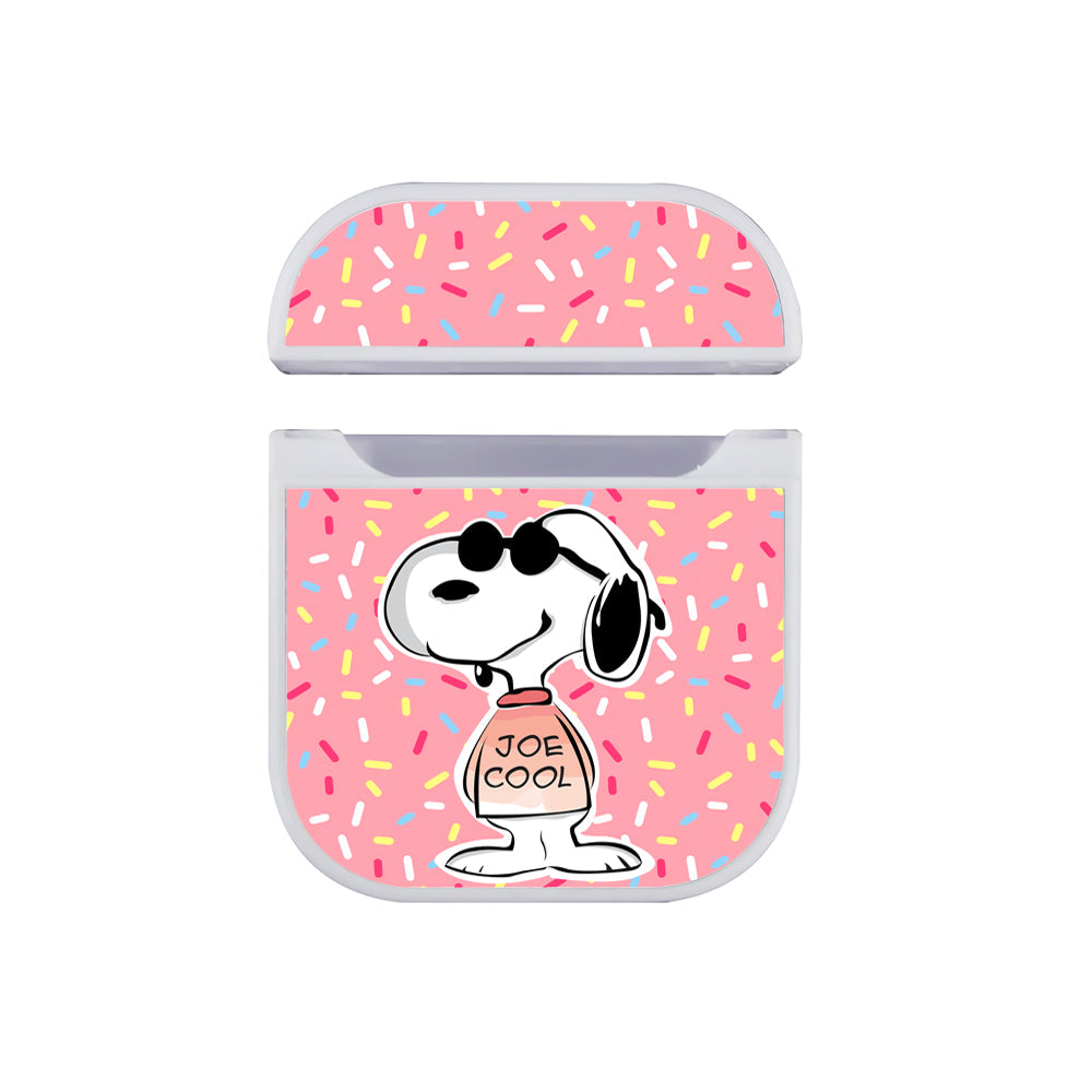 Snoopy Cool Sprinkles Apple Airpods Case White
