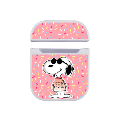 Snoopy Cool Sprinkles Apple Airpods Case White