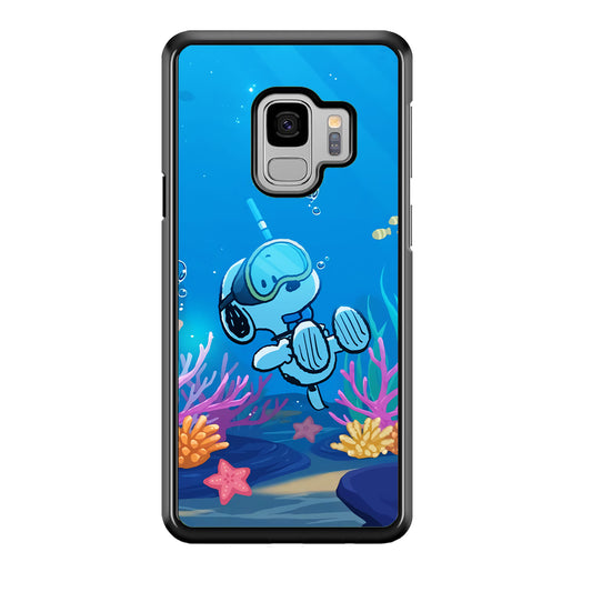Snoopy Enjoy Diving Samsung Galaxy S9 Case