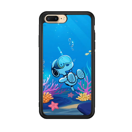 Snoopy Enjoy Diving iPhone 8 Plus Case