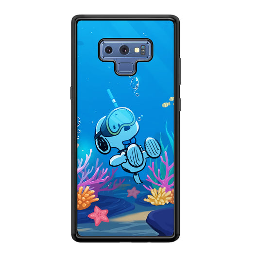 Snoopy Enjoy Diving Samsung Galaxy Note 9 Case