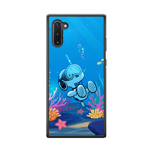 Snoopy Enjoy Diving Samsung Galaxy Note 10 Case