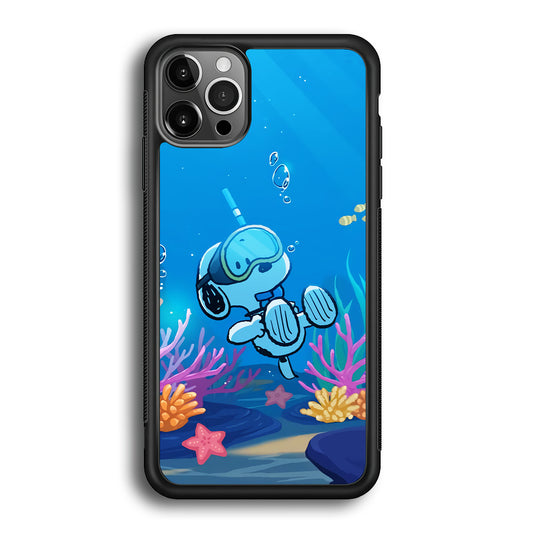 Snoopy Enjoy Diving iPhone 12 Pro Max Case