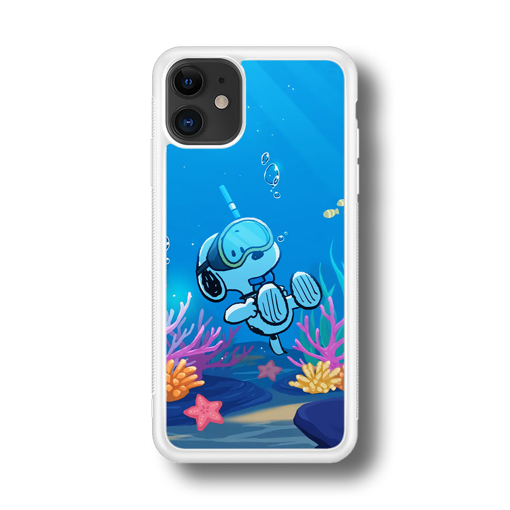 Snoopy Enjoy Diving iPhone 11 Case