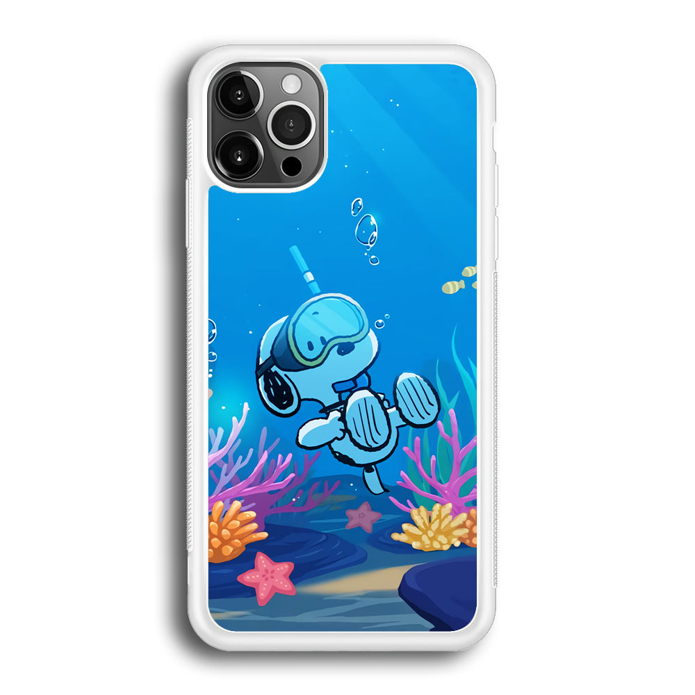 Snoopy Enjoy Diving iPhone 12 Pro Max Case