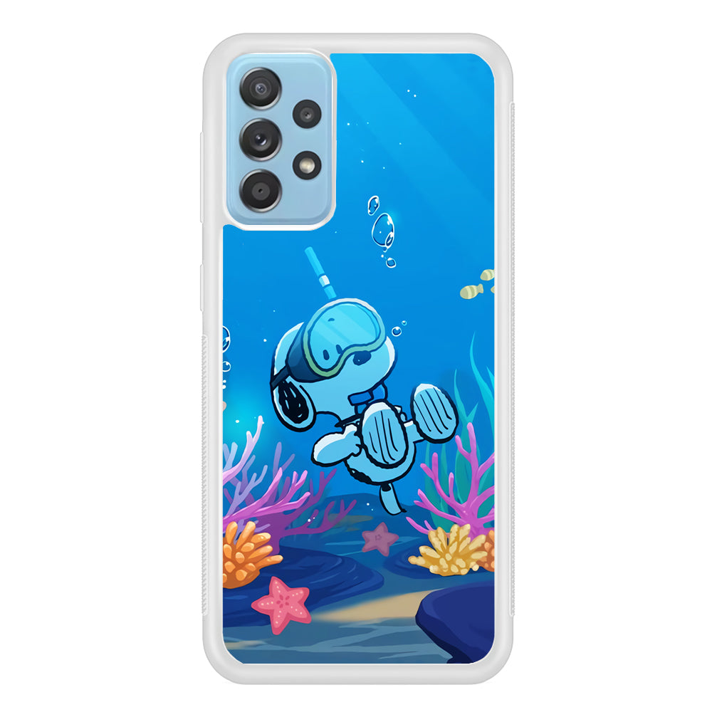 Snoopy Enjoy Diving Samsung Galaxy A52 Case