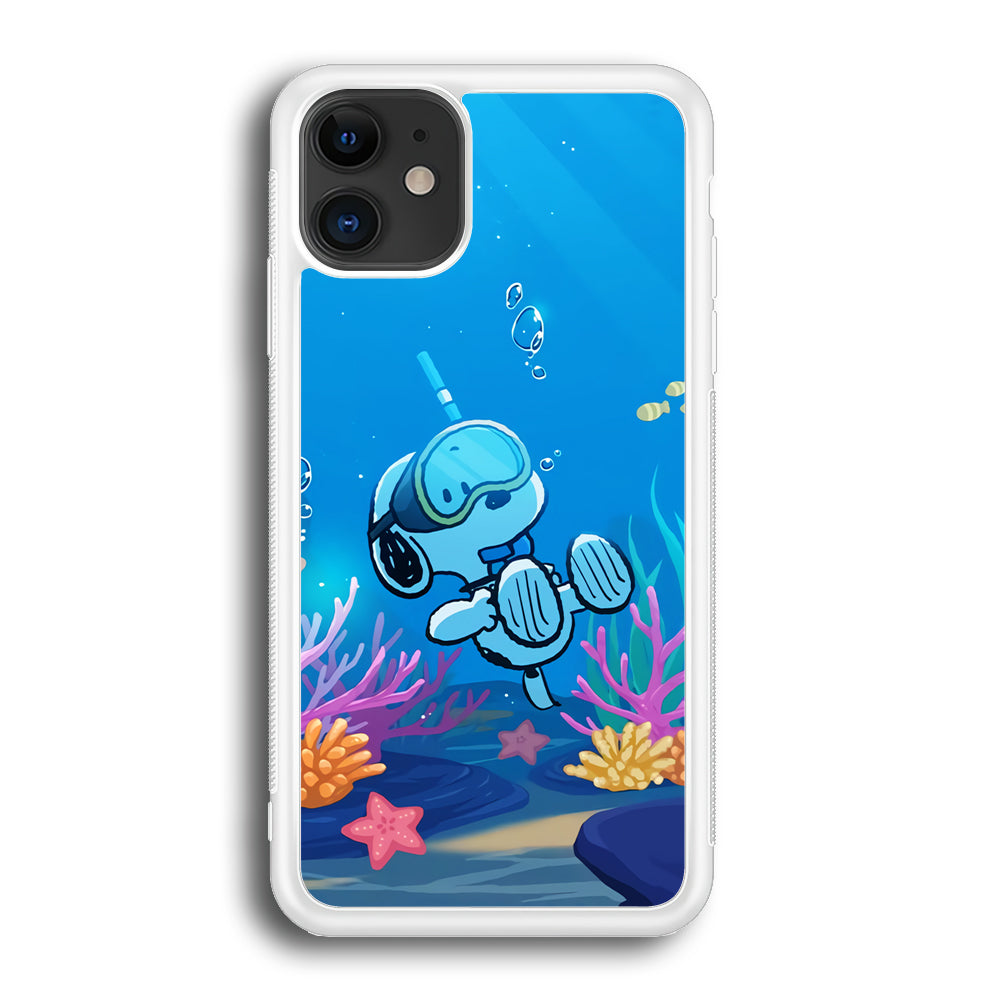 Snoopy Enjoy Diving iPhone 12 Case