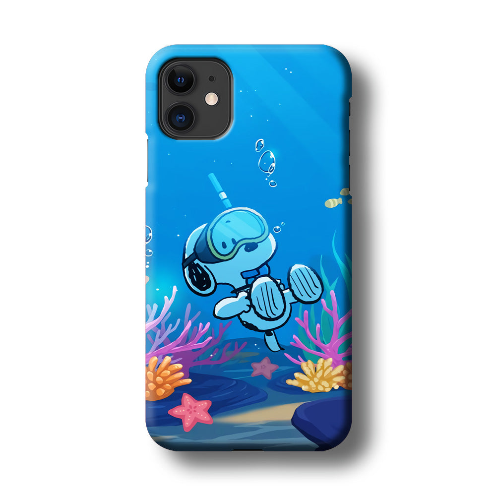 Snoopy Enjoy Diving iPhone 11 Case