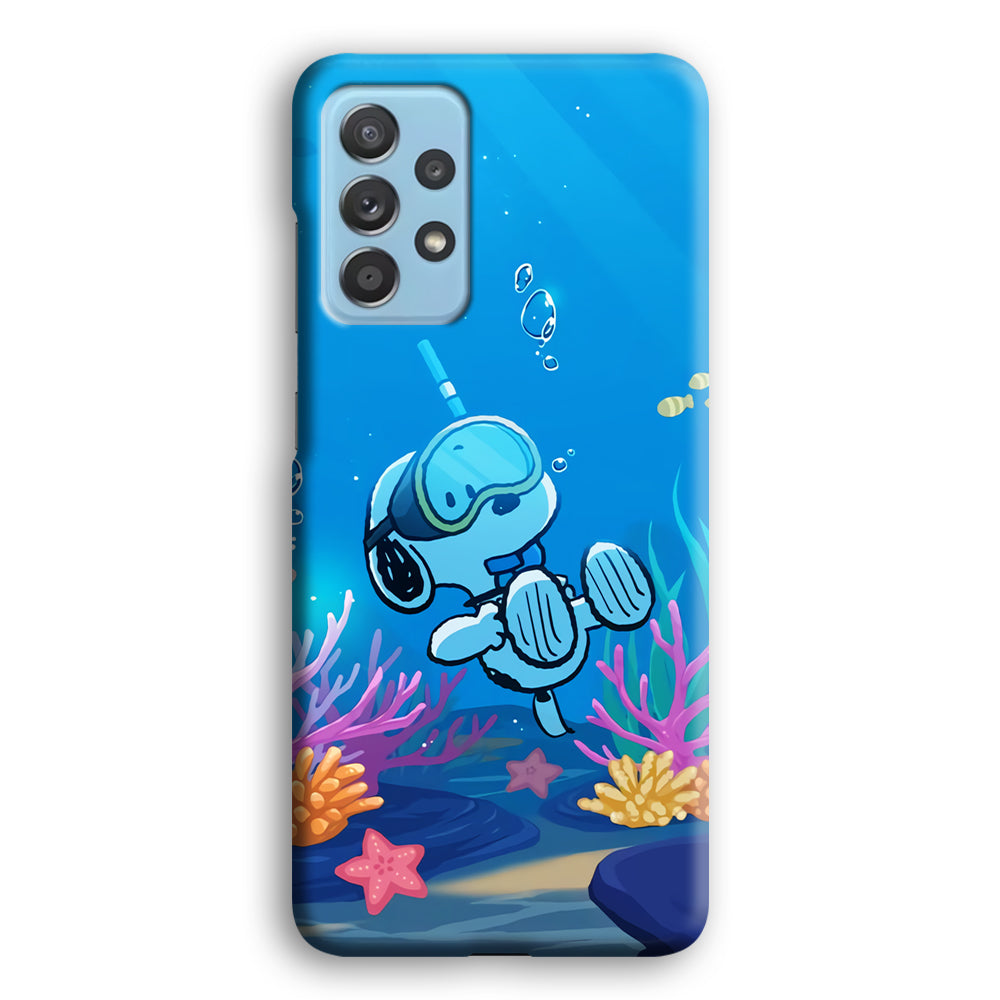 Snoopy Enjoy Diving Samsung Galaxy A52 Case